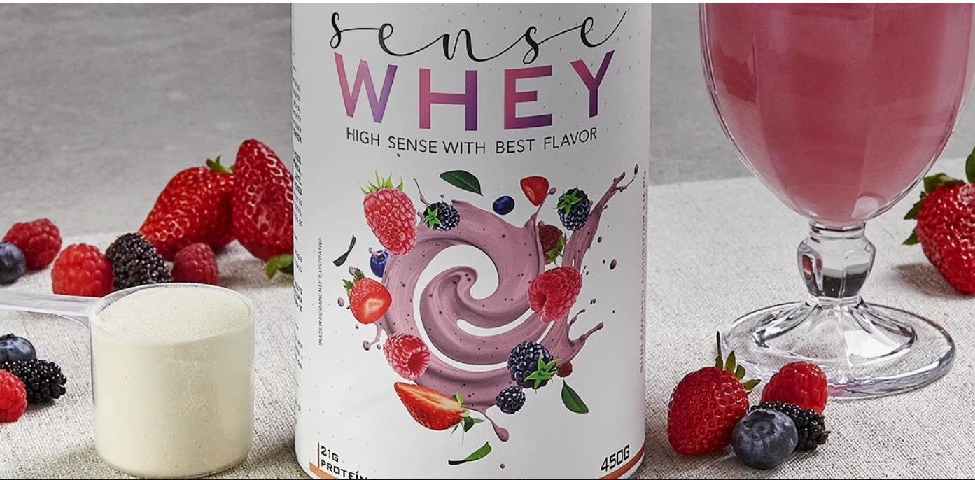 Sense Whey Performance Series, Sabor Frutas Vermelhas, 450g, Lauton Nutrition