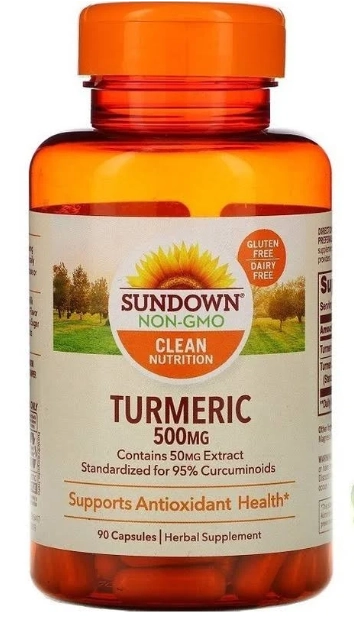 Turmeric, 500mg, 90 Cápsulas, Sundown