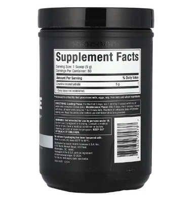 Creatina 100% Platinum, Sem Sabor, 400g, MuscleTech