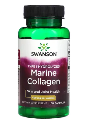 Colágeno Marinho, 400mg, 60 Cápsulas, Swanson