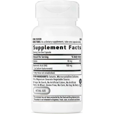 Ácido Hialurônico, 150mg, 30 Cápsulas, GNC