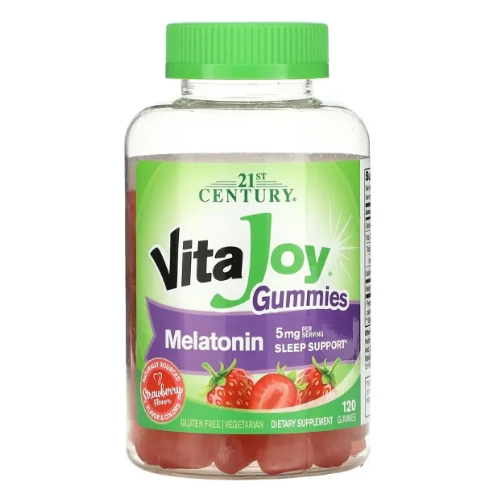 Melatonina em gomas 5 mg - 21 st century - 120 gomas