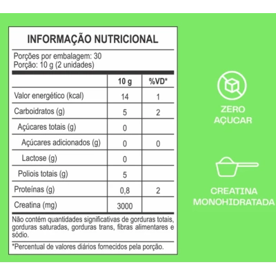 Creatina, 60 Gomas Sabores, Guday