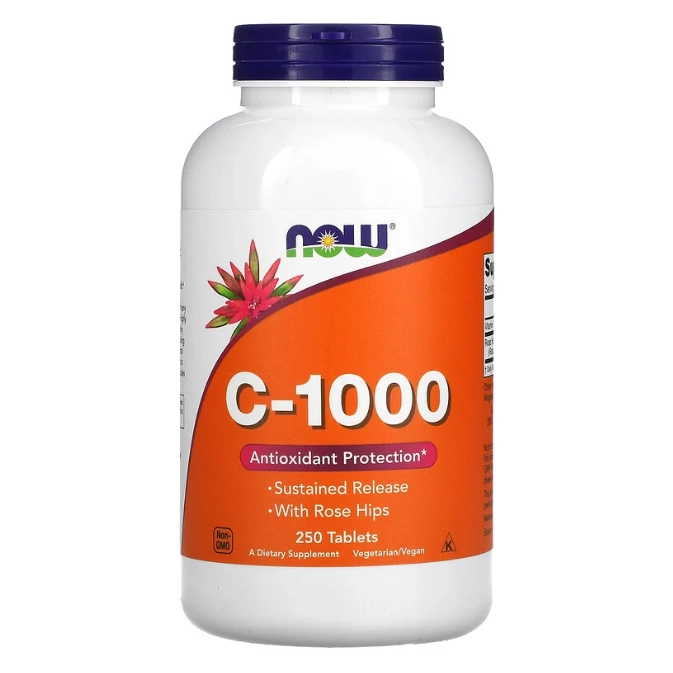 Vitamina C, 1000mg , 250 Comprimidos, Now