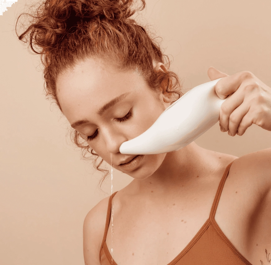 Higienizador Nasal,  Lata Nasal de Cerâmica, 250ml