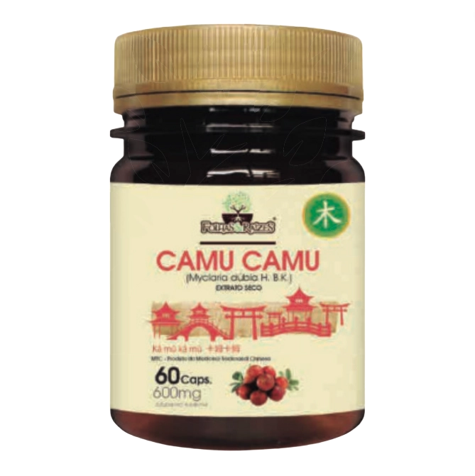Camu Camu, Extrato Seco, 60 Cápsulas, Folhas e Raizes