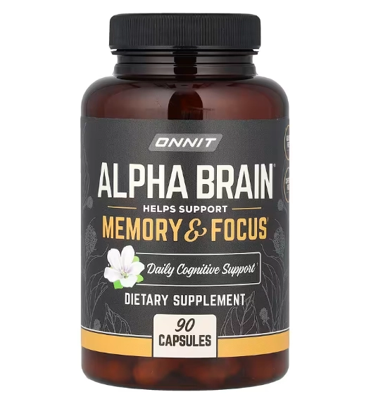 Alpha Brain, Memória e Foco, 90 Cápsulas, Onnit