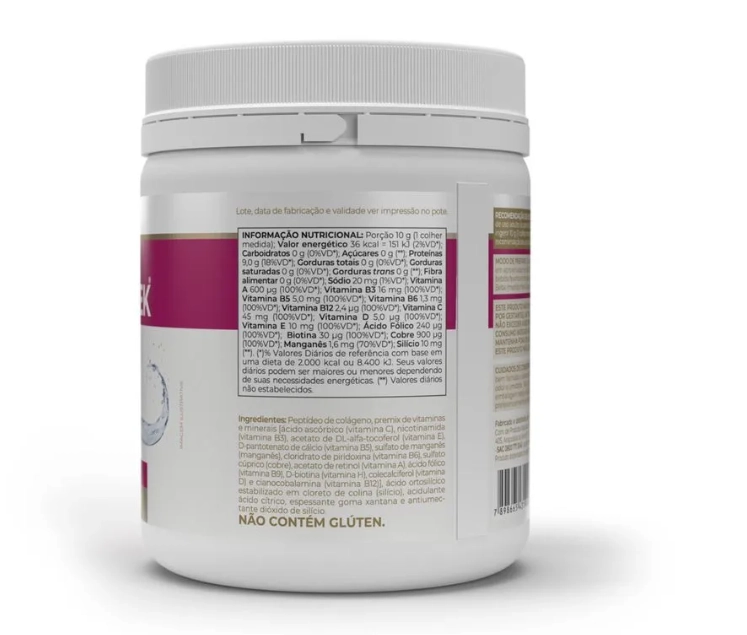 Colágeno Colagentek, 300g, Sabor Neutro, Vitafor