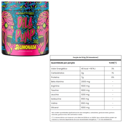 Dila Pump Energy, Sabores, 318G, Adaptogen