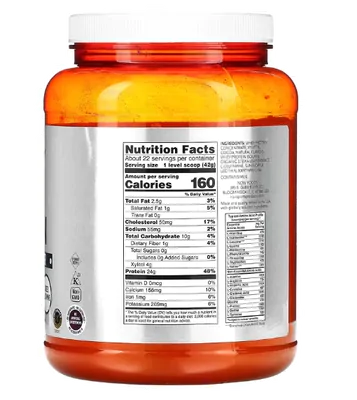 Whey Protein, Proteína de soro de leite, Sabor Chocolate cremoso, 907g, Now