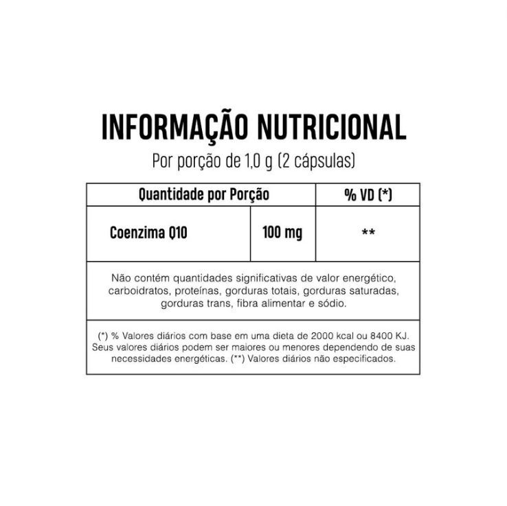 Coenzima CoQ10, 100mg, 60 Cápsulas, Flora Nativa