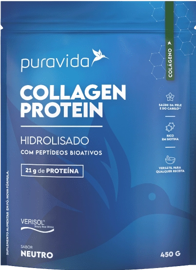 Colágeno Protein, Verisol, 450g (Puro),  Sabor Neutro, Puravida