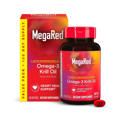 Omega-3, Krill Oil, 130 SoftGels, MegaRed