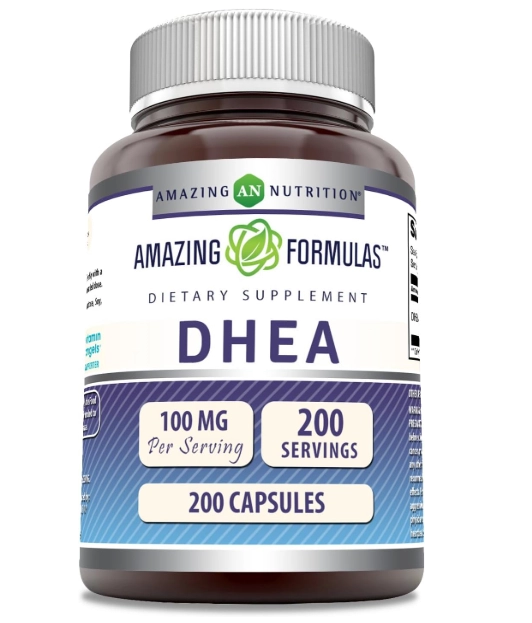 DHEA Micronizado 100mg, 200 Cápsulas, Amazing Formulas