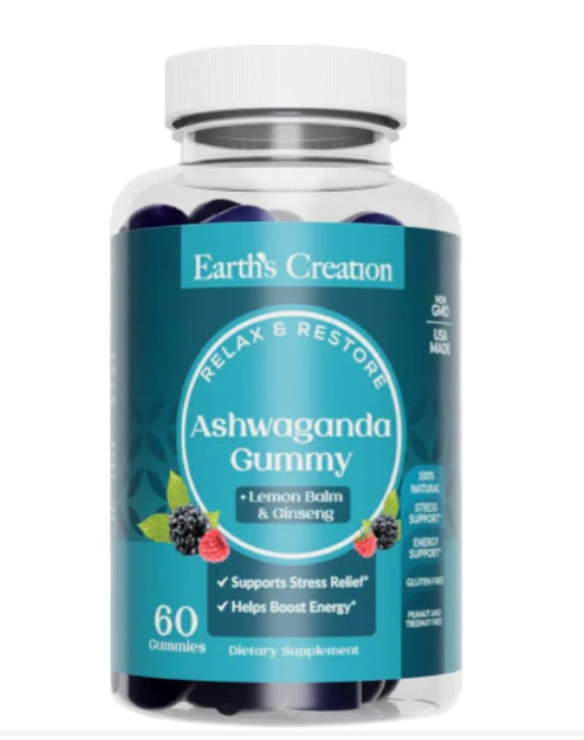 Ashwagandha 230mg, 60 Gomas, Earth's Creation