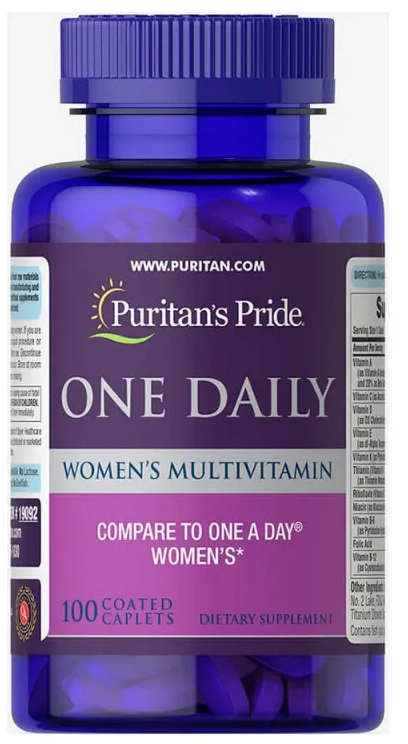 Multivitamínico Diário para Mulheres, 100 Cápsulas, Puritans Pride