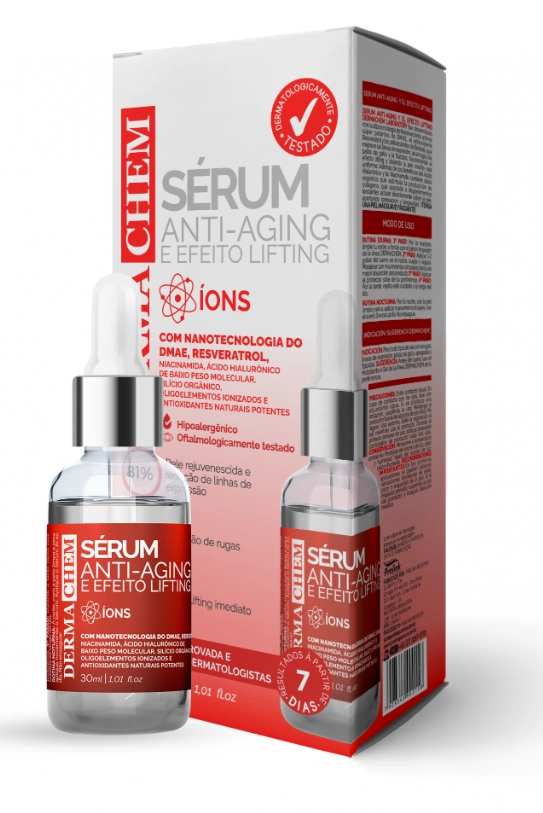 Sérum Anti-Aging, e Efeito Lifting, 30Ml, Dermachem