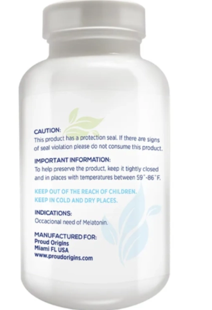 Melatonina, 3mg, 120 tablets, Proud Origins