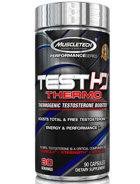 TestHDThermo, Reforço de Teste Termogênico, 90 Cápsulas, Muscletech