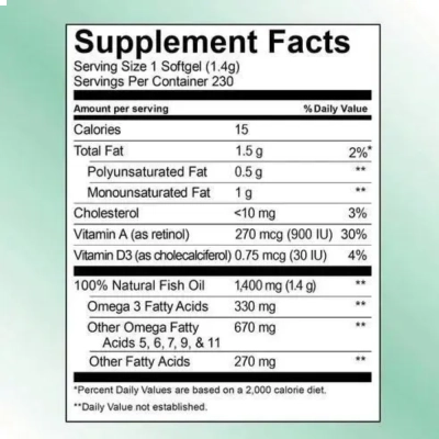 Fish Oil, Wild Alaskan, 1400 mg, 230 Softgels, Kirkland