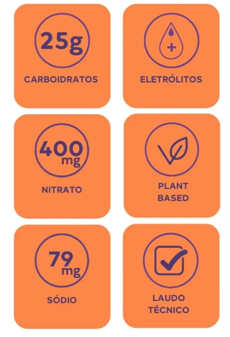 Sachê BT Nitrato Pré e Intra Treino, Sabor Laranja e Morango, DOBRO 