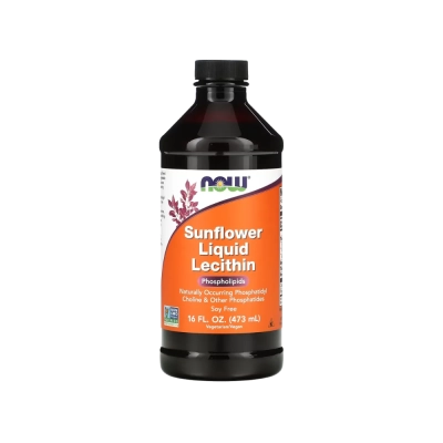 Sunflower Liquid Lecithin, Phospholipids, 473ml, Now