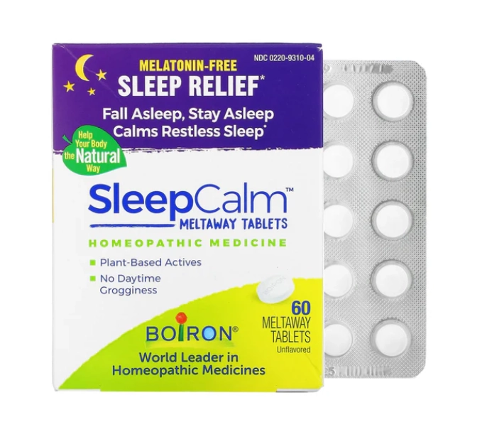 Sleep Calm, Dormir tranquilo, 60 Comprimidos Sem Sabor, Boiron