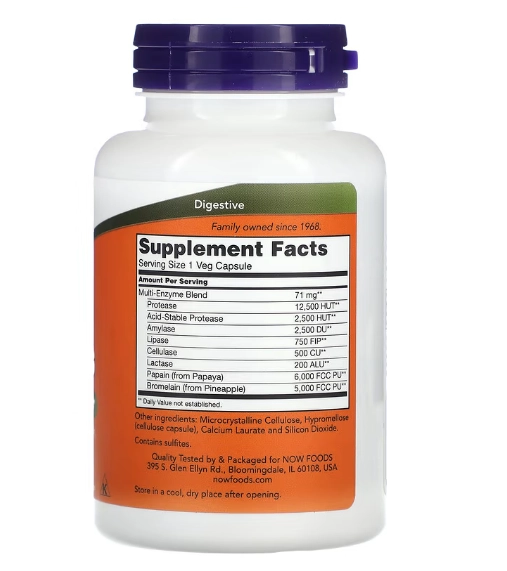 Plant Enzymes, Enzimas Vegetais, 120 Cápsulas, Now