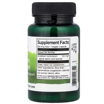 Sceletium Tortuosum 50mg, 60 Cápsulas, Swanson