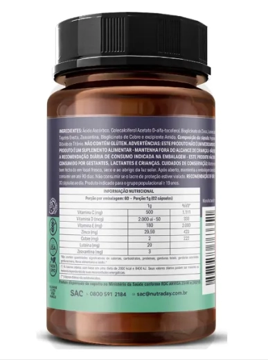 ProVision Visão, 120 Cápsulas, NutraDay 