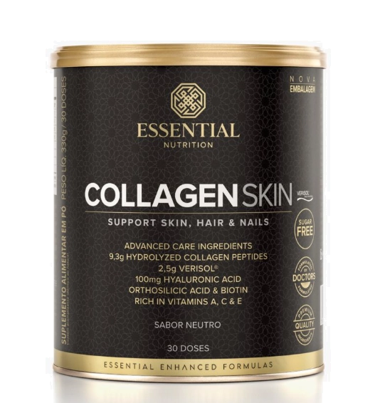 Colágeno, Collagen Skin, 330g Sabores, Essential Nutrition