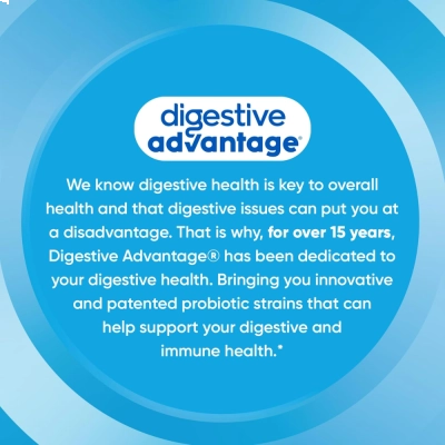 Probiótico Diário 4 em 1, Conforto Digestivo e Equilíbrio Intestinal, 80 Cápsulas, Digestive Advantage