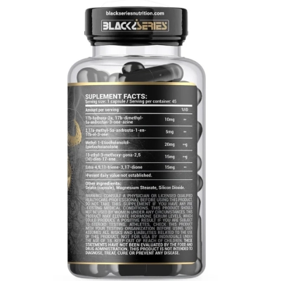 LOKI, Força e Aumento da Massa Muscular, 45 Cápsulas, Black Series