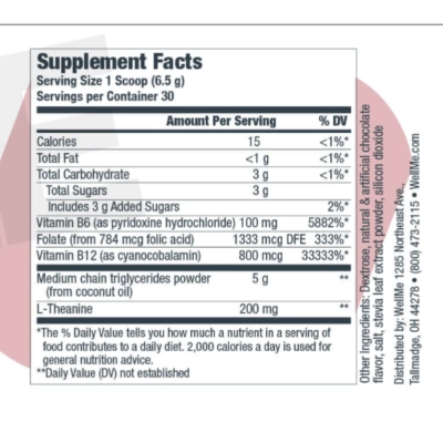 Achocolatado Cetogênico com BHB e Cetonas Exógenas (30 doses), 195g,  Well me