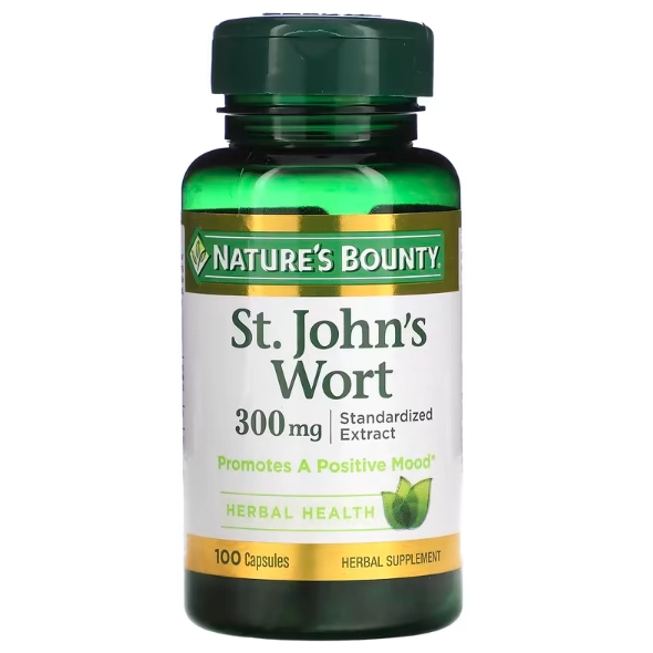St. John's Wort (Erva de São João), 300mg, 100 cápsulas, Nature's Bounty