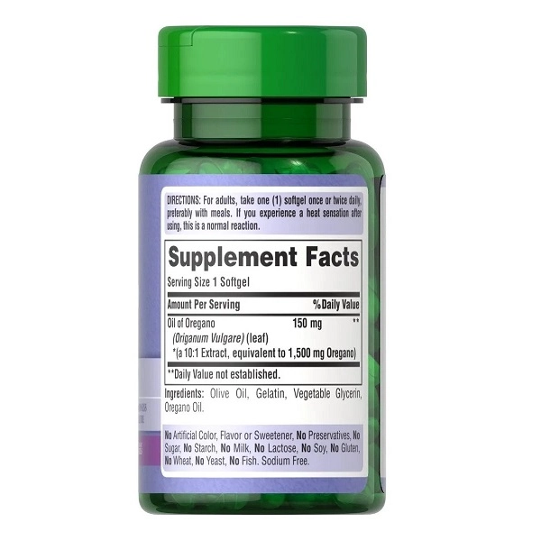 Óleo de Orégano, 150mg, 90 cápsulas, Puritan's Pride