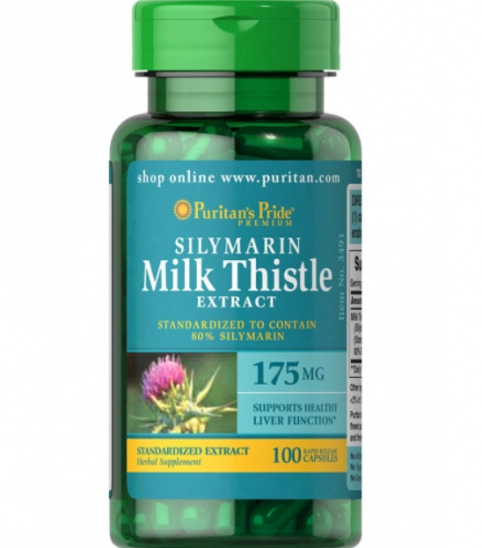 Milk Thistle, 175mg, 100 Cápsulas, Puritan's Pride