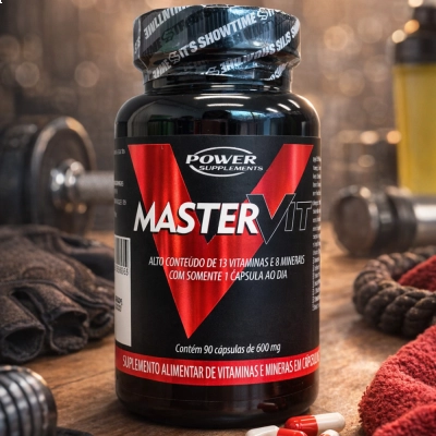 Master Vit, 600mg, 90 Cápsulas, Power Supplements
