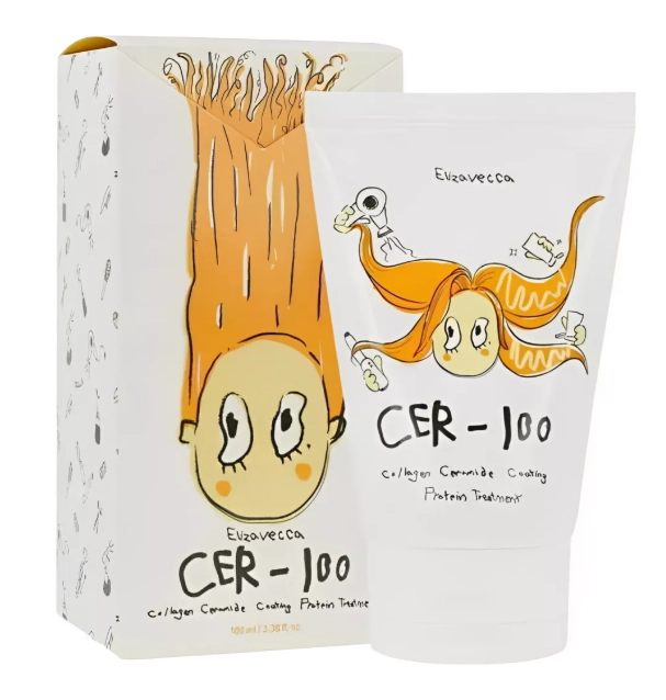 CER-100 Collagen Coating Hair Protein Treatment, Máscara Nutritiva Capilar, 100ml, Elizavecca