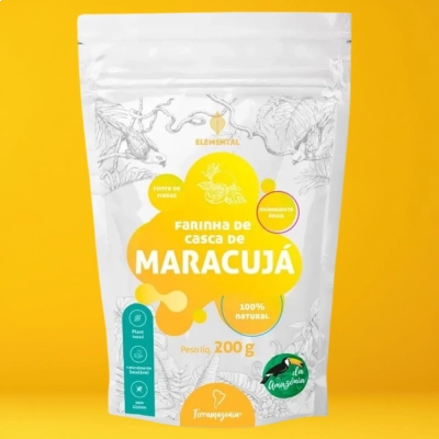 Farinha de Casca de Maracujá, 200G, Terramazonia