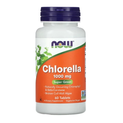 Chlorella 1000mg, Comprimidos Opções, Now