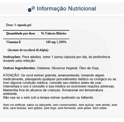 Vitamina E, 400IU, 50 Cápsulas em Gel, Puritan's Pride