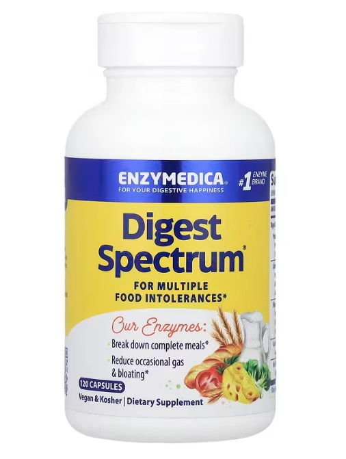 Digest Spectrum, 120 Cápsulas, Enzymedica