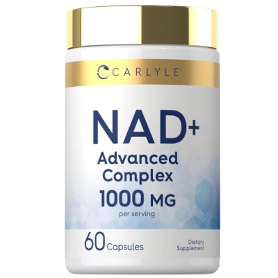 NAD+ 1000mg Complex com Peptídeos de Colágeno, 60 Cápsulas, Carlyle