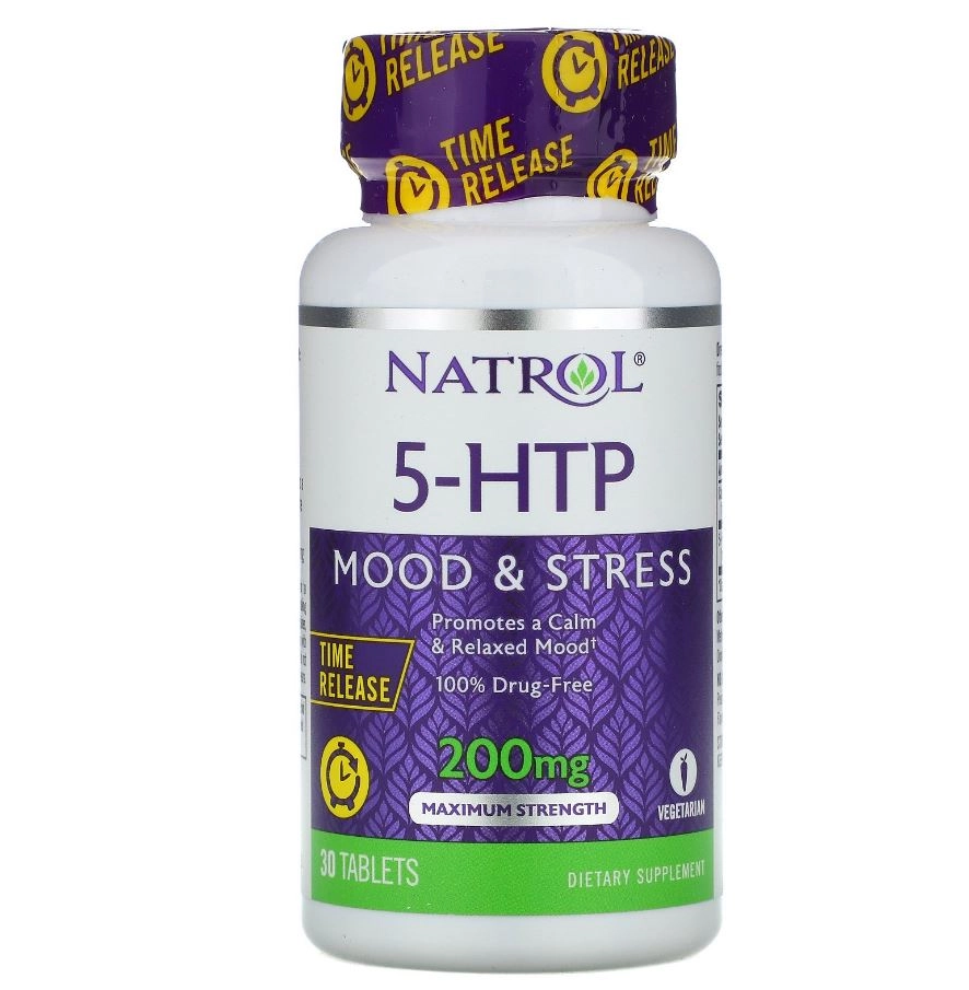 5-HTP MOOD & STRESS 200mg, 30 Cápsulas, Natrol