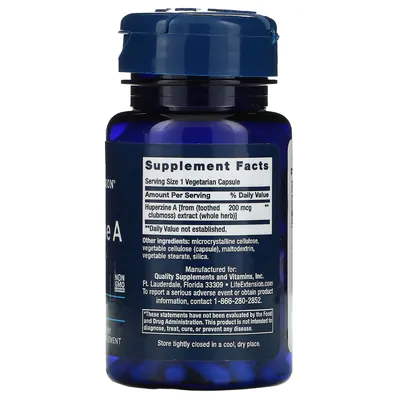 Huperzine A, 200mcg, 60 Cápsula, Life Extension