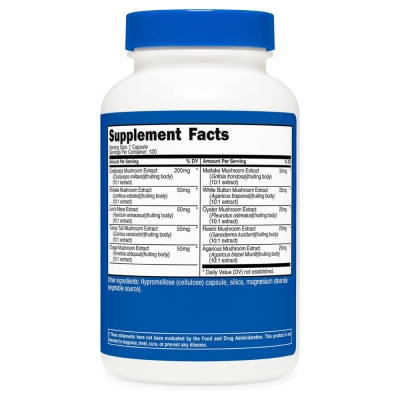 Mushroom Complex (Complexo de Cogumelos), 120 Cápsulas, Nutricost