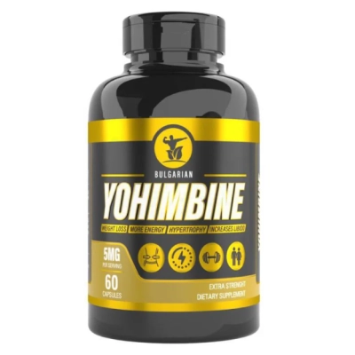 Ioimbina 5mg, Yohimbine, 60 Cápsulas, Bulgarian