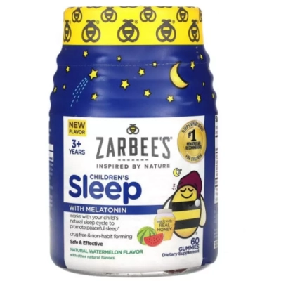 Melatonina Kids, 1mg, 60 Gomas Sabores, Zarbee's