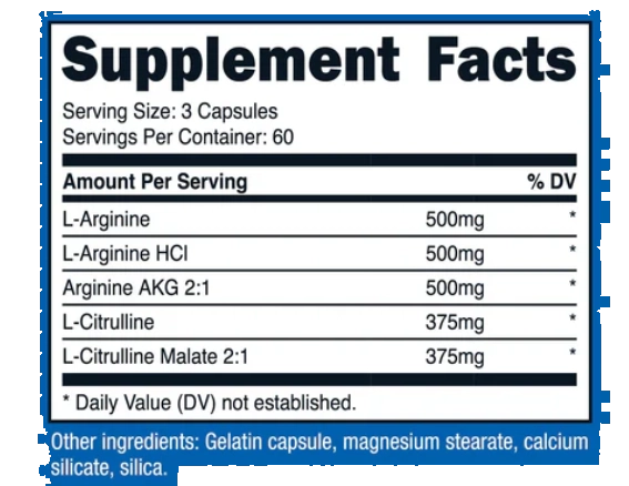 Nitric Oxide Booster, Reforço de óxido nítrico, 750mg, 180 cápsulas, Nutricost